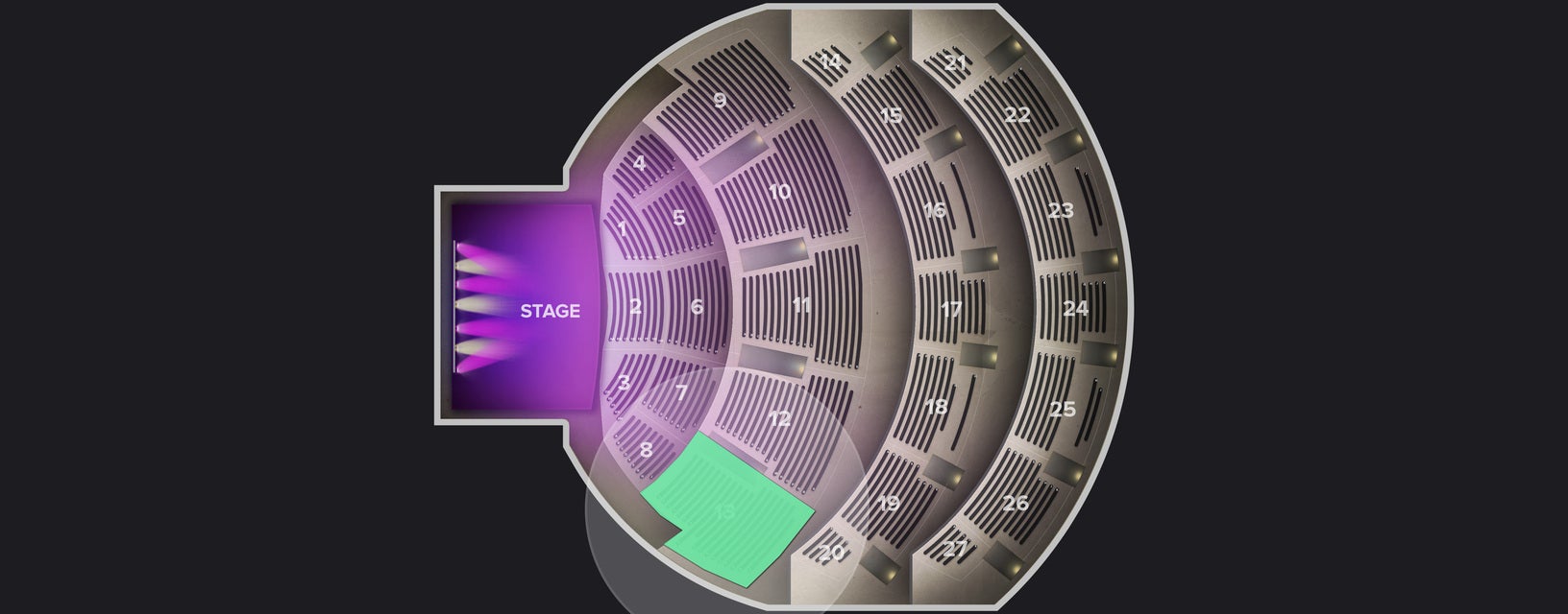Seat view from Middle