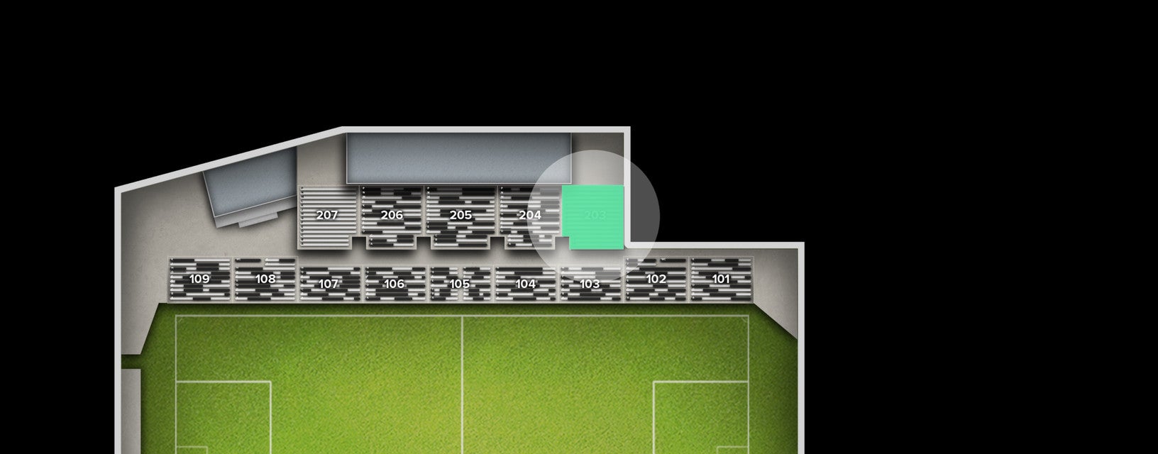 Seat view from Upper