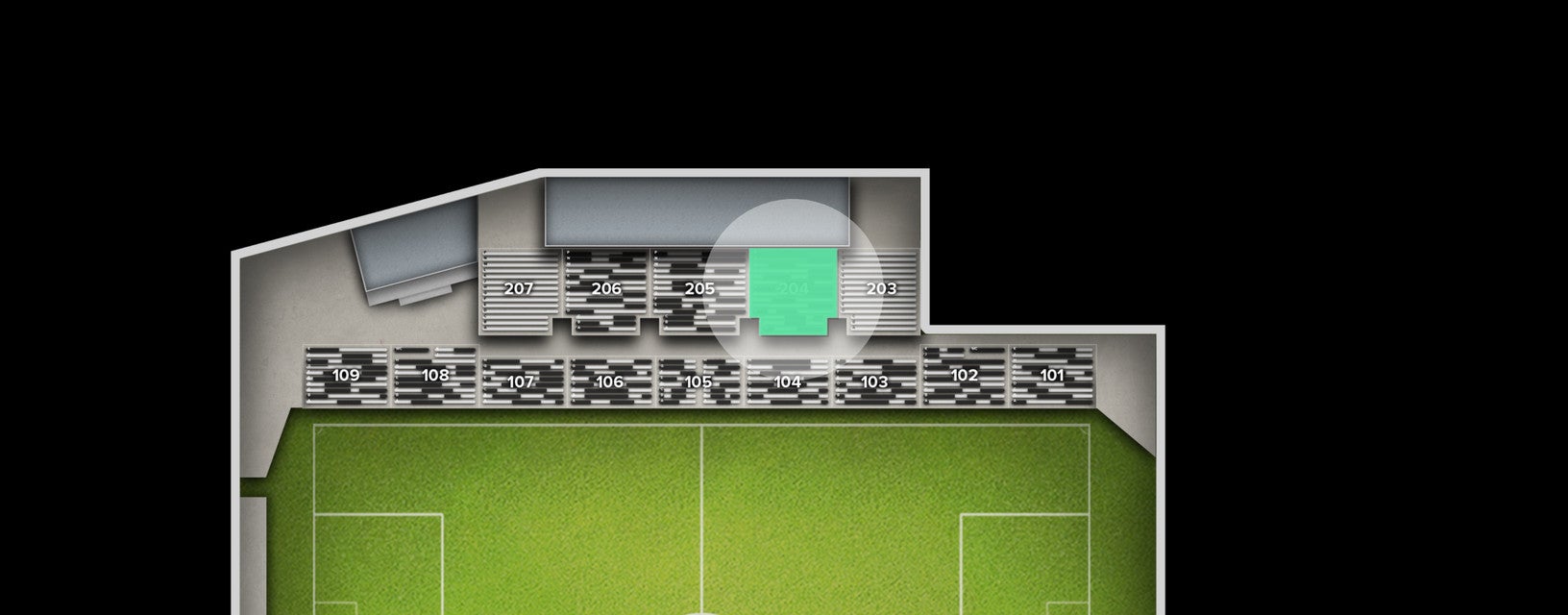 Seat view from Upper