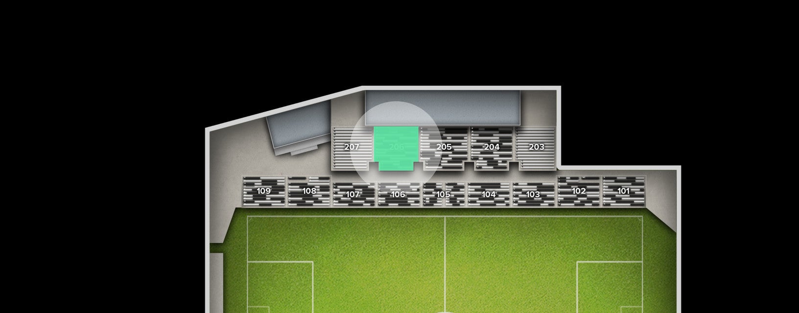 Seat view from Upper