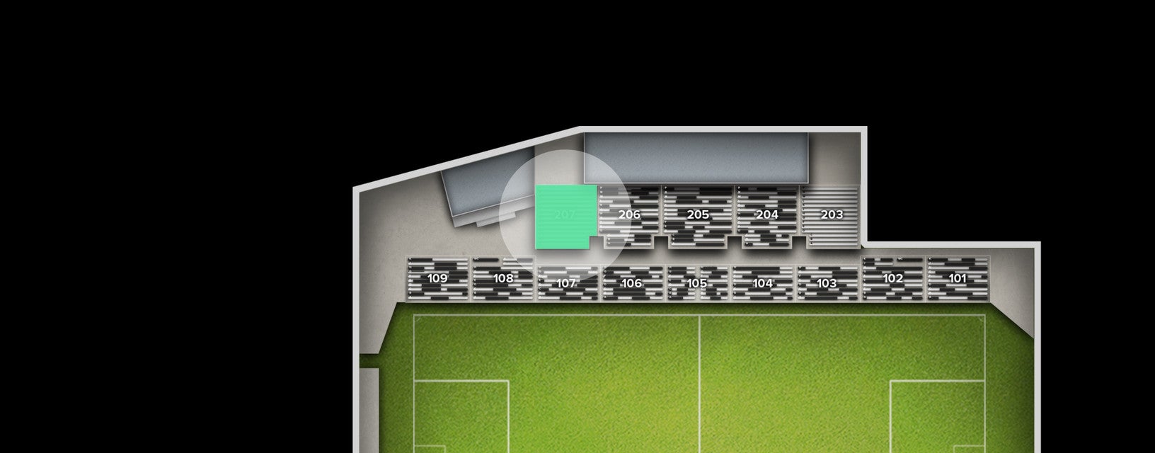 Seat view from Upper