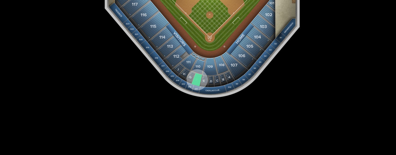 Seat view from Box