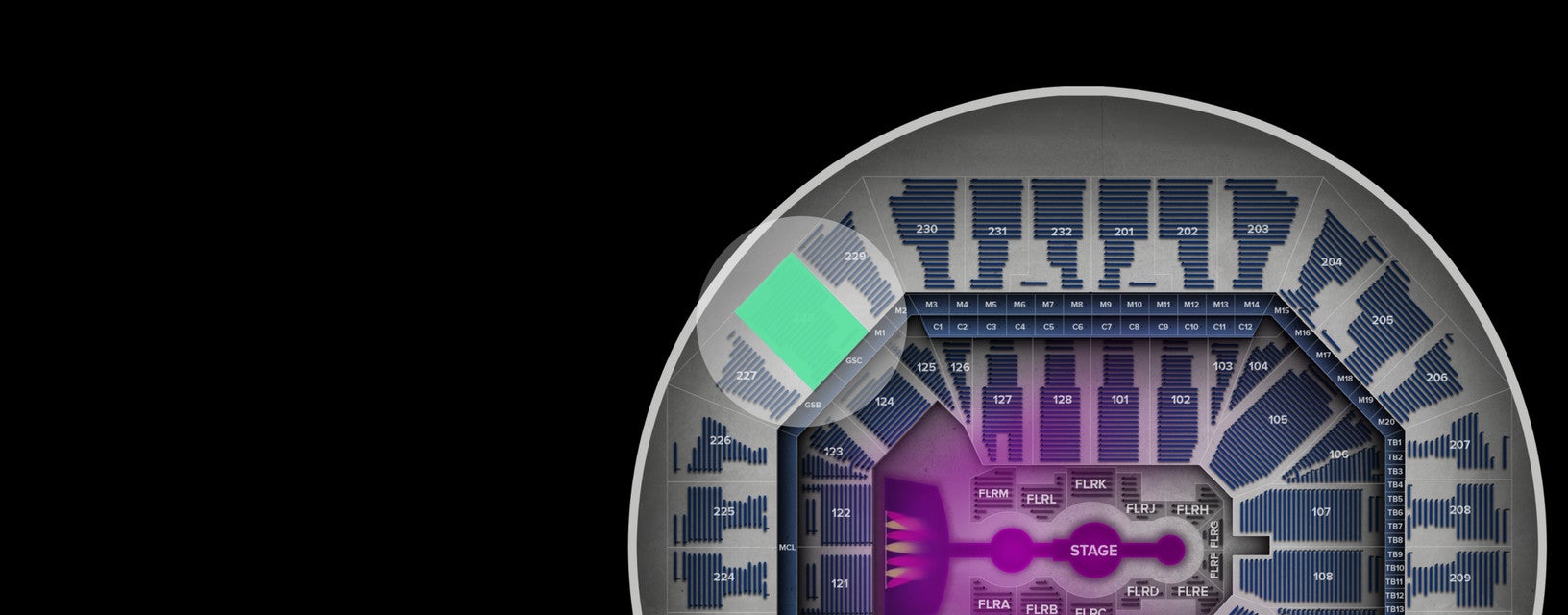 Seat view from Upper