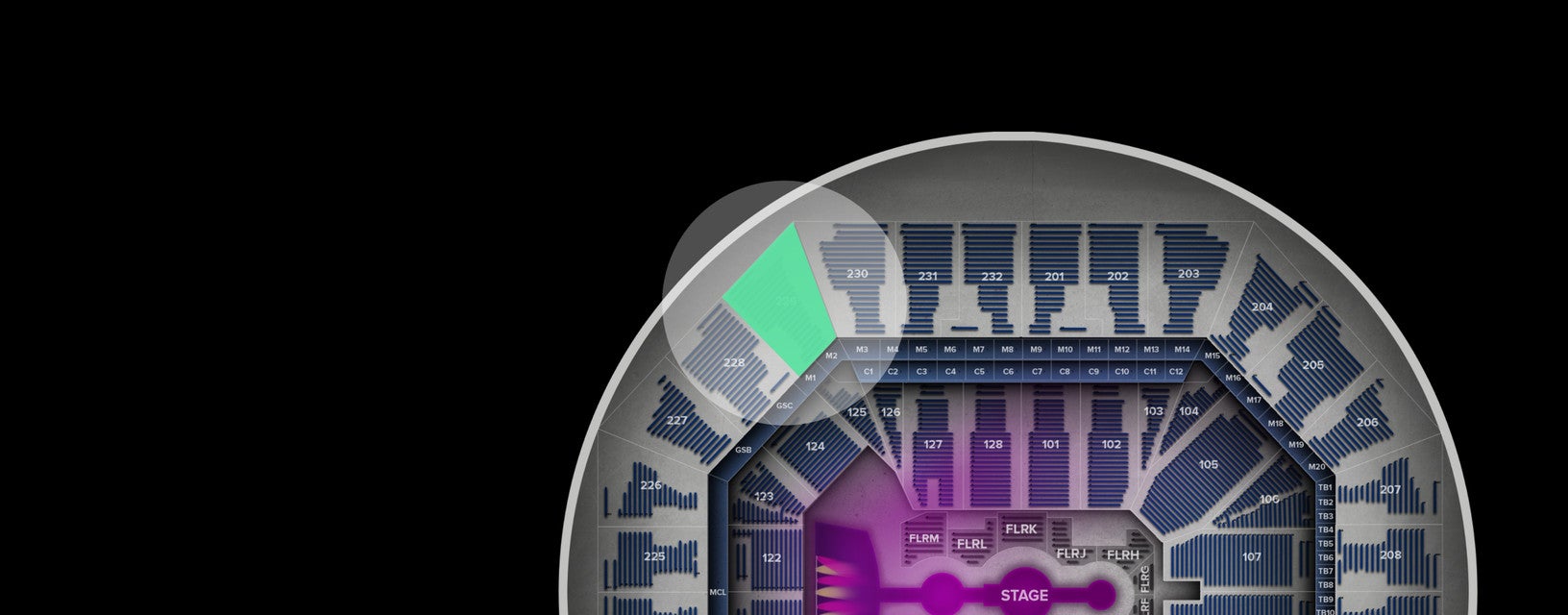 Seat view from Upper