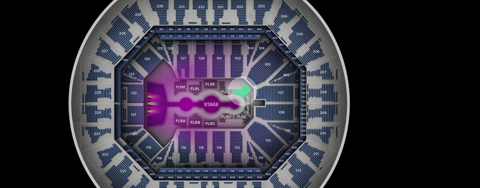 Seat view from Floor