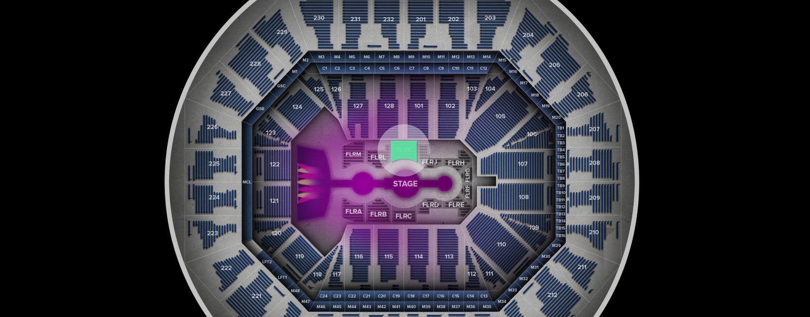Seat view from FLRK