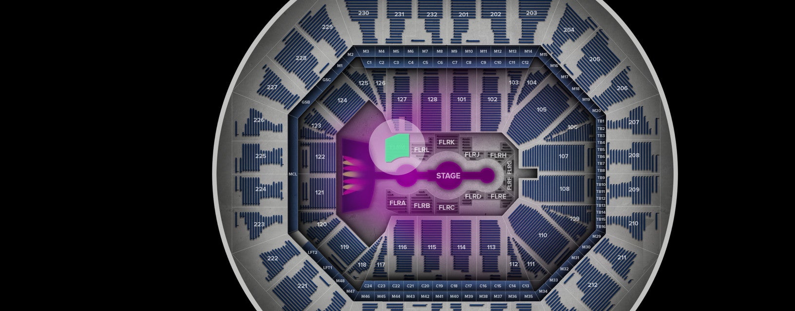 Seat view from FLRM