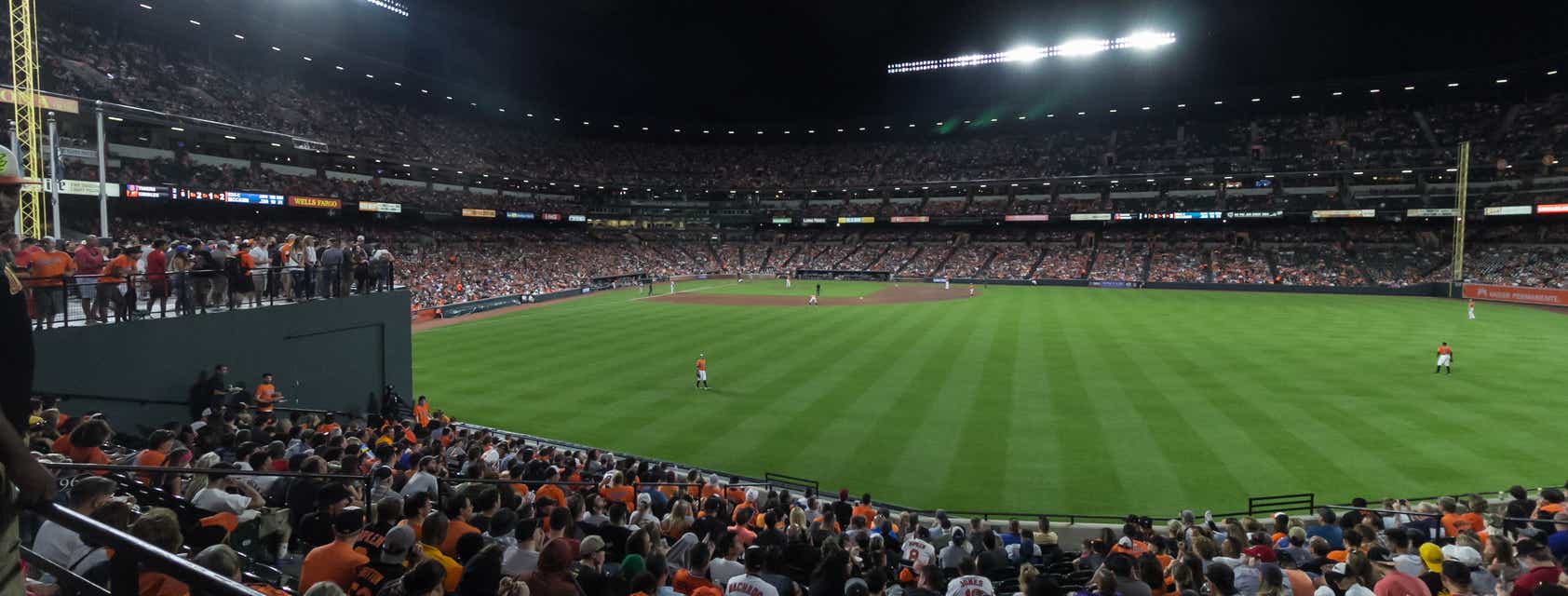 Seat view from Eutaw St Bleachers