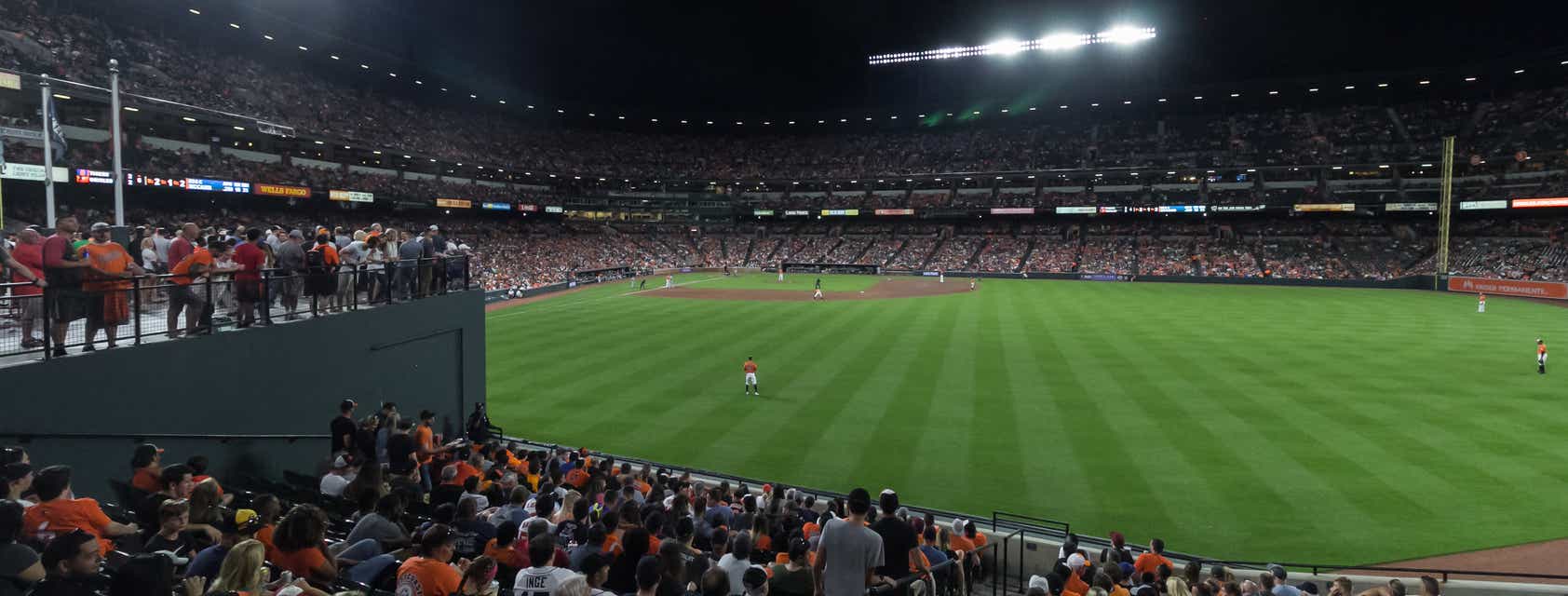 Seat view from Eutaw St Bleachers