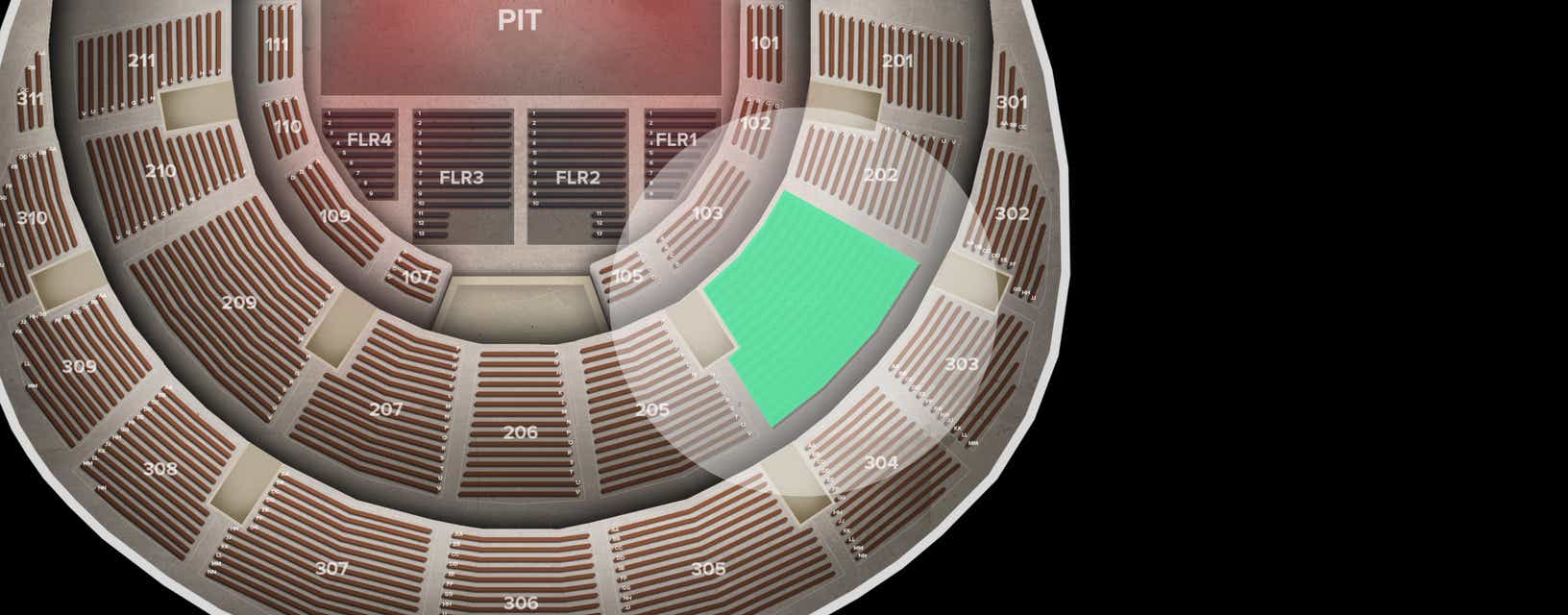 Seat view from Middle