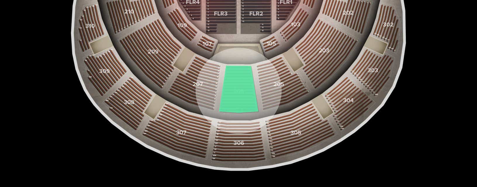 Seat view from Middle