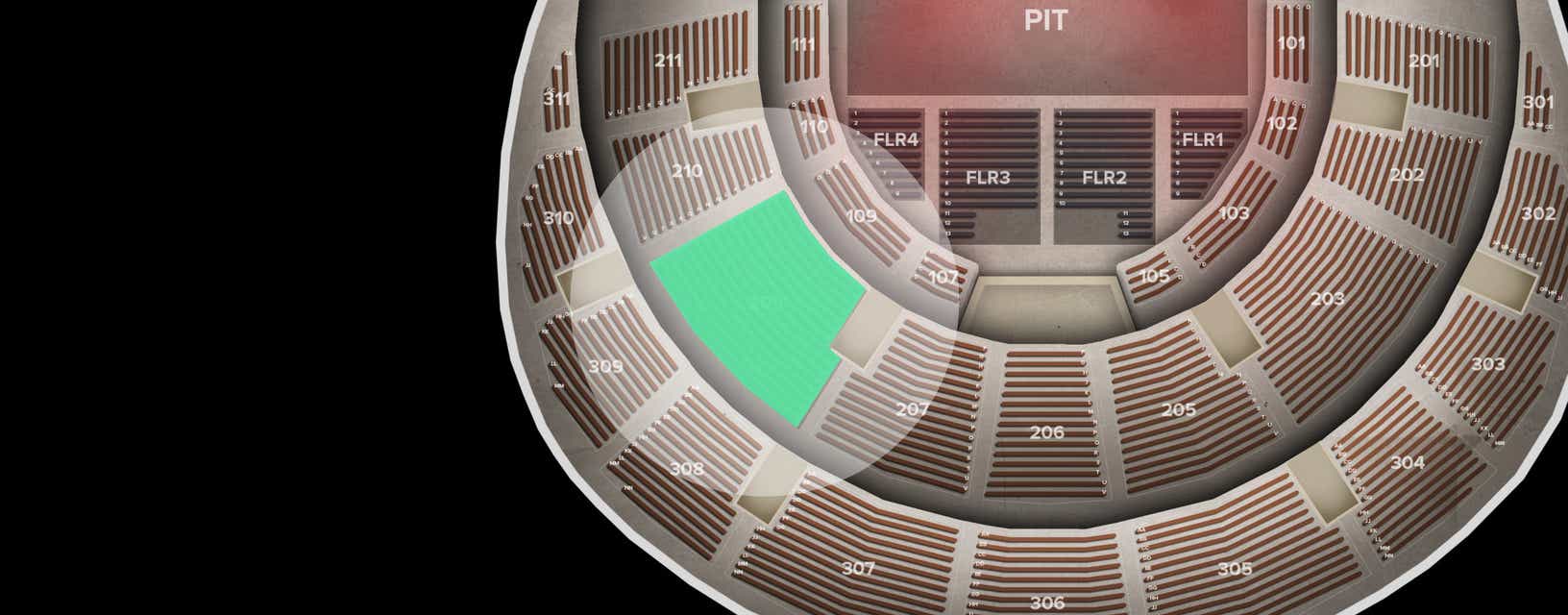 Seat view from Middle