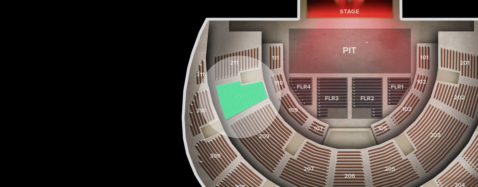Seat view from Middle