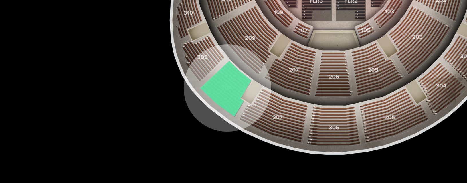 Seat view from Upper