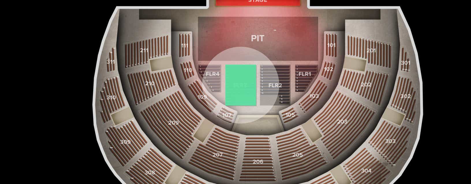 Seat view from Floor