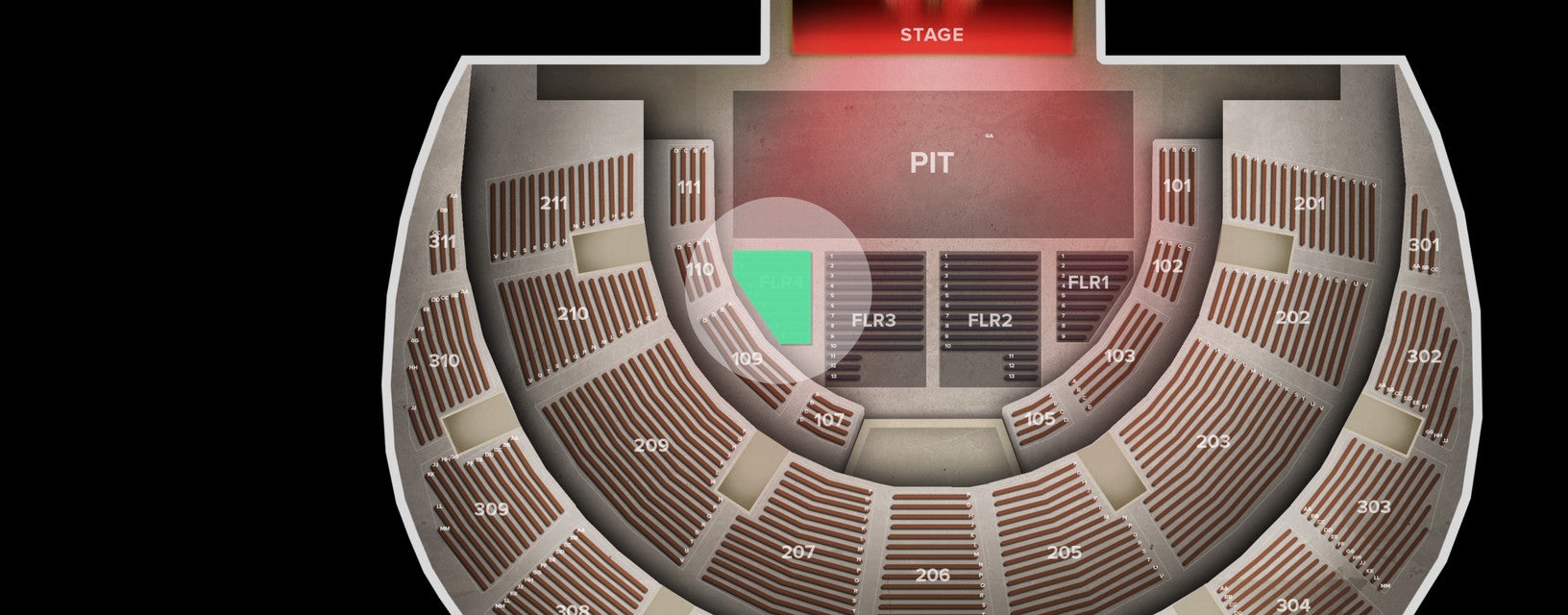Seat view from Floor