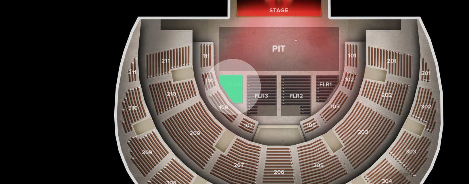 Seat view from Floor