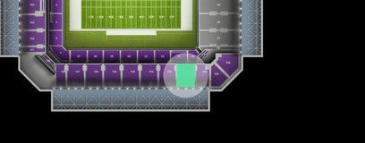 Seat view from Upper Sideline
