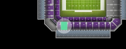 Seat view from Upper Sideline