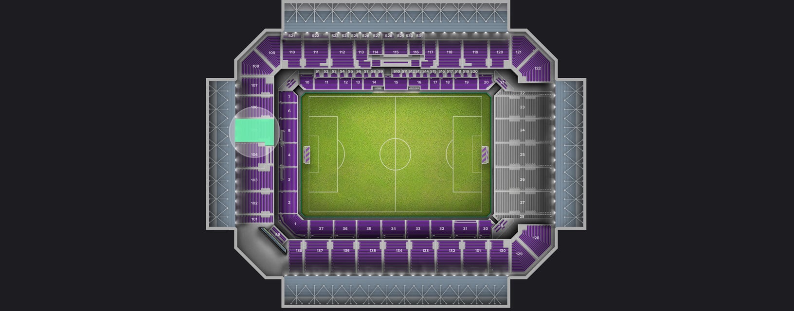 Seat view from Upper End