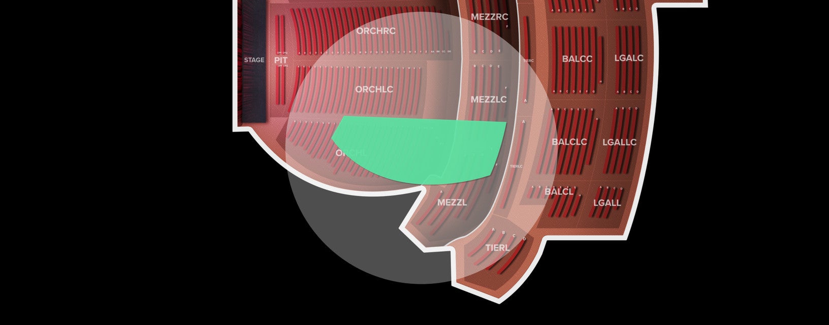 Seat view from Orchestra Left