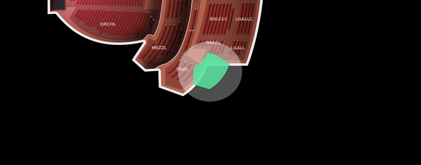 Seat view from Tier Left