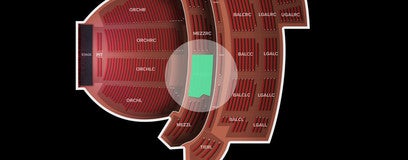 Seat view from Mezzanine Left Center