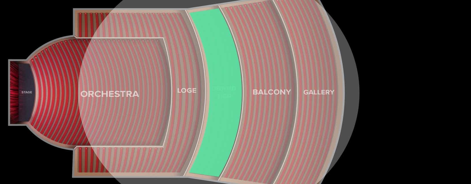Seat view from Grand Tier