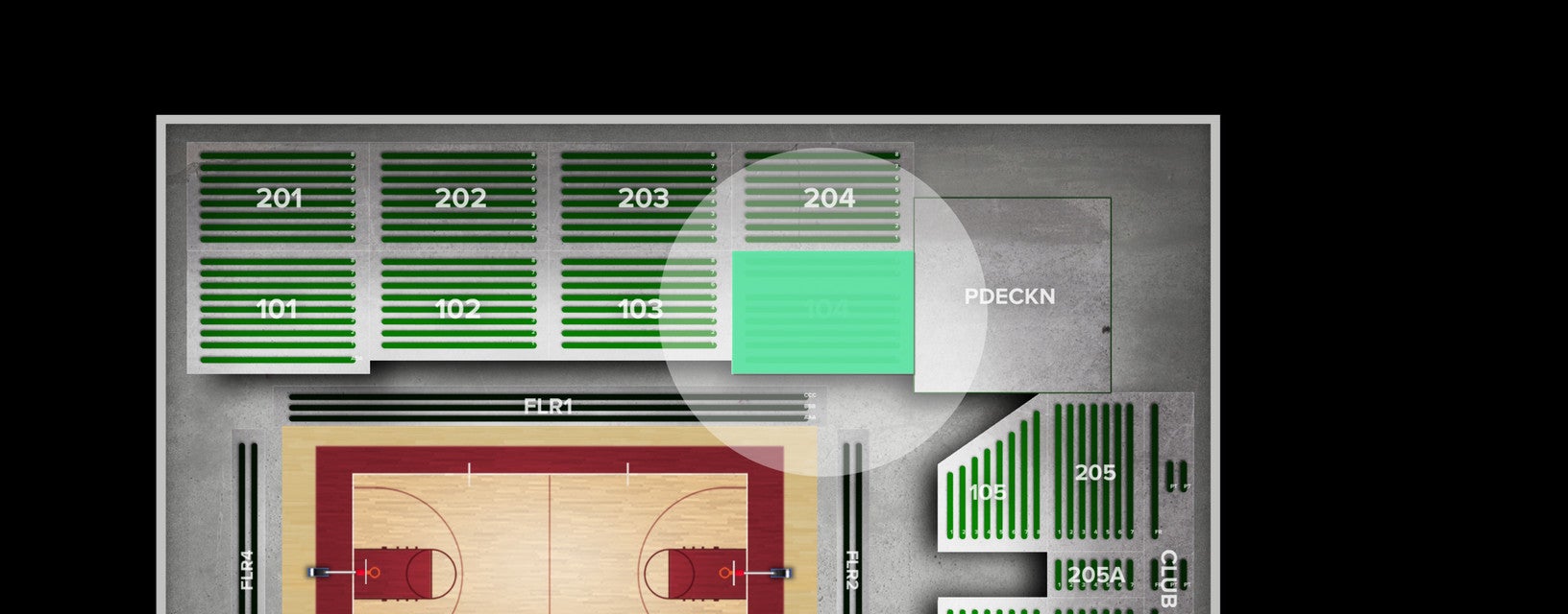 Seat view from Lower