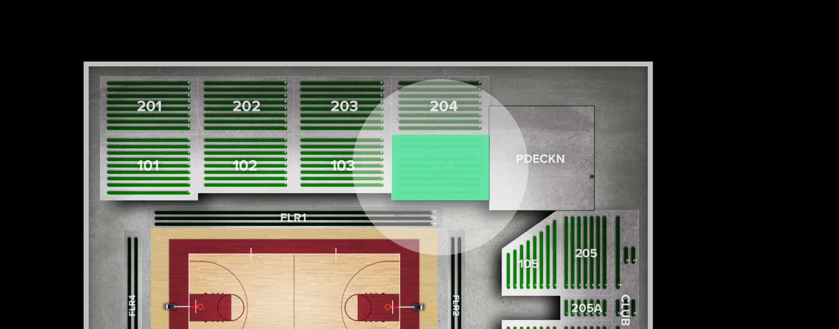 Seat view from Lower