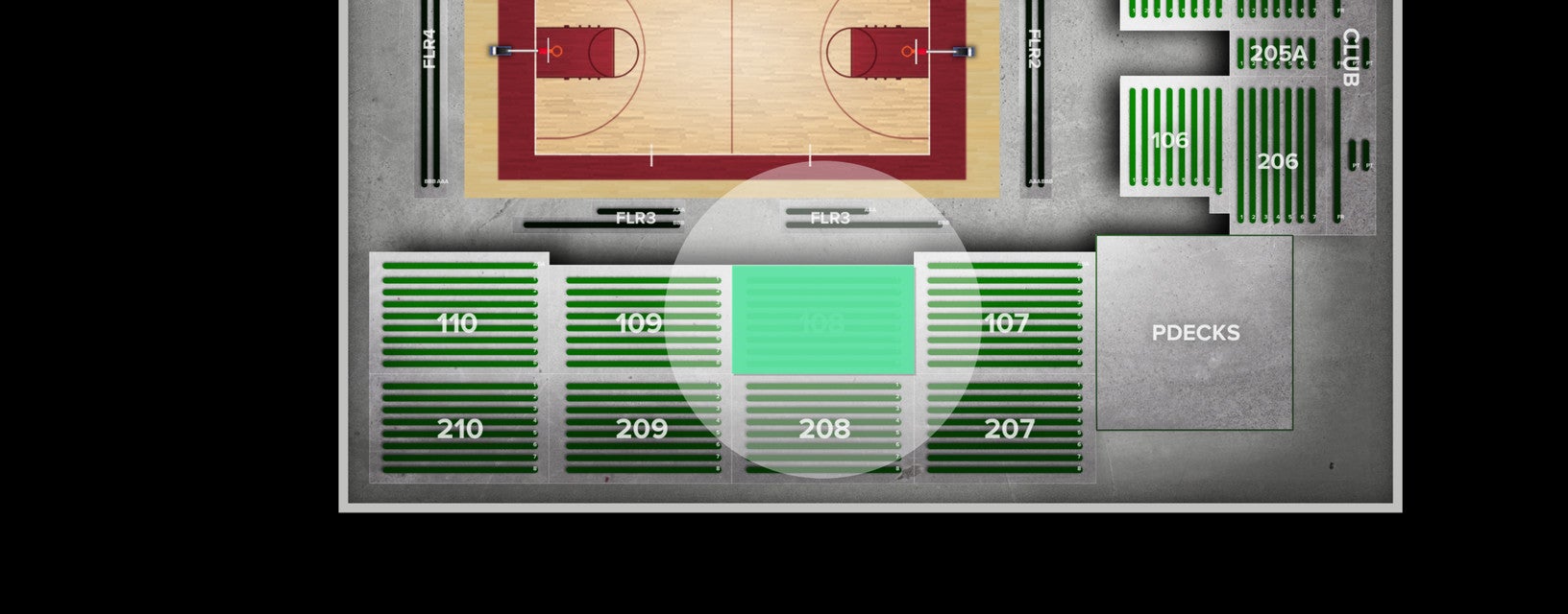 Seat view from Lower