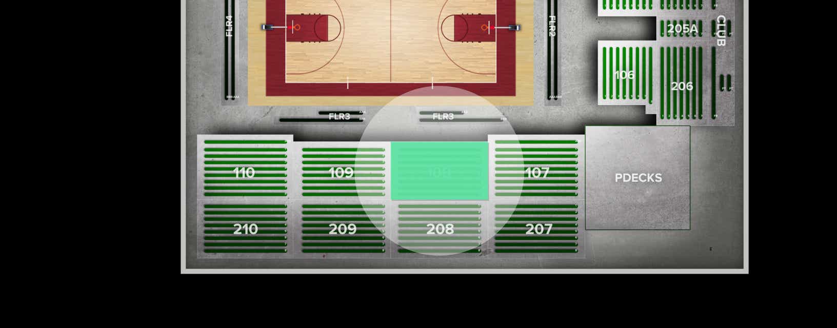 Seat view from Lower
