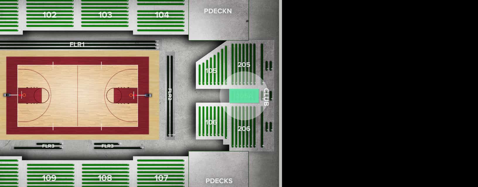 Seat view from Upper