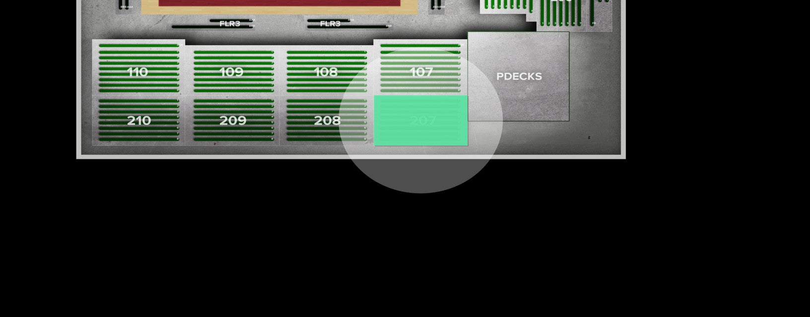 Seat view from Upper