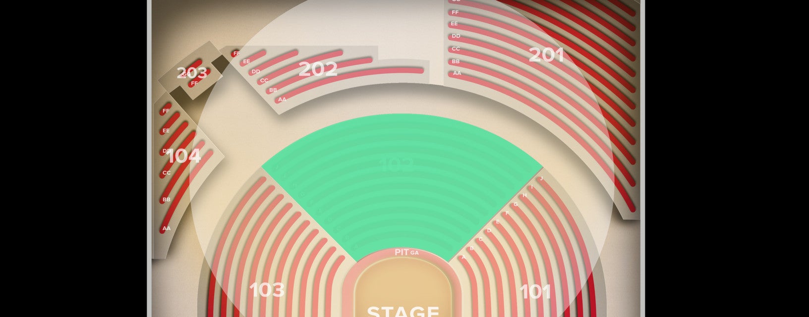 Seat view from Lower