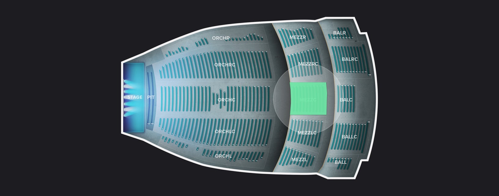 Seat view from Mezzanine