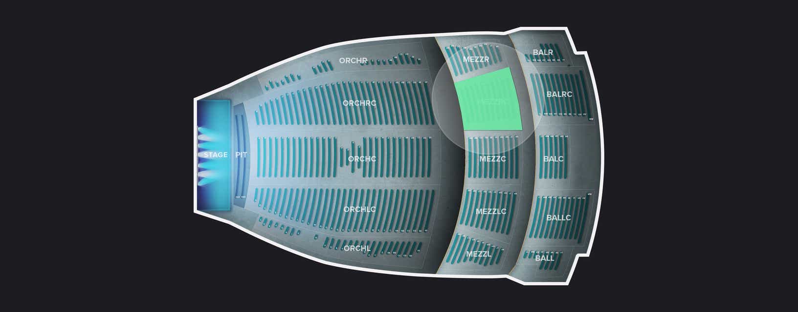 Seat view from Mezzanine
