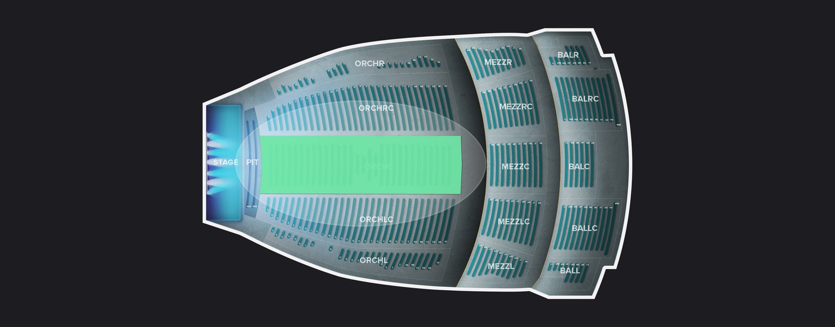 Seat view from Orchestra