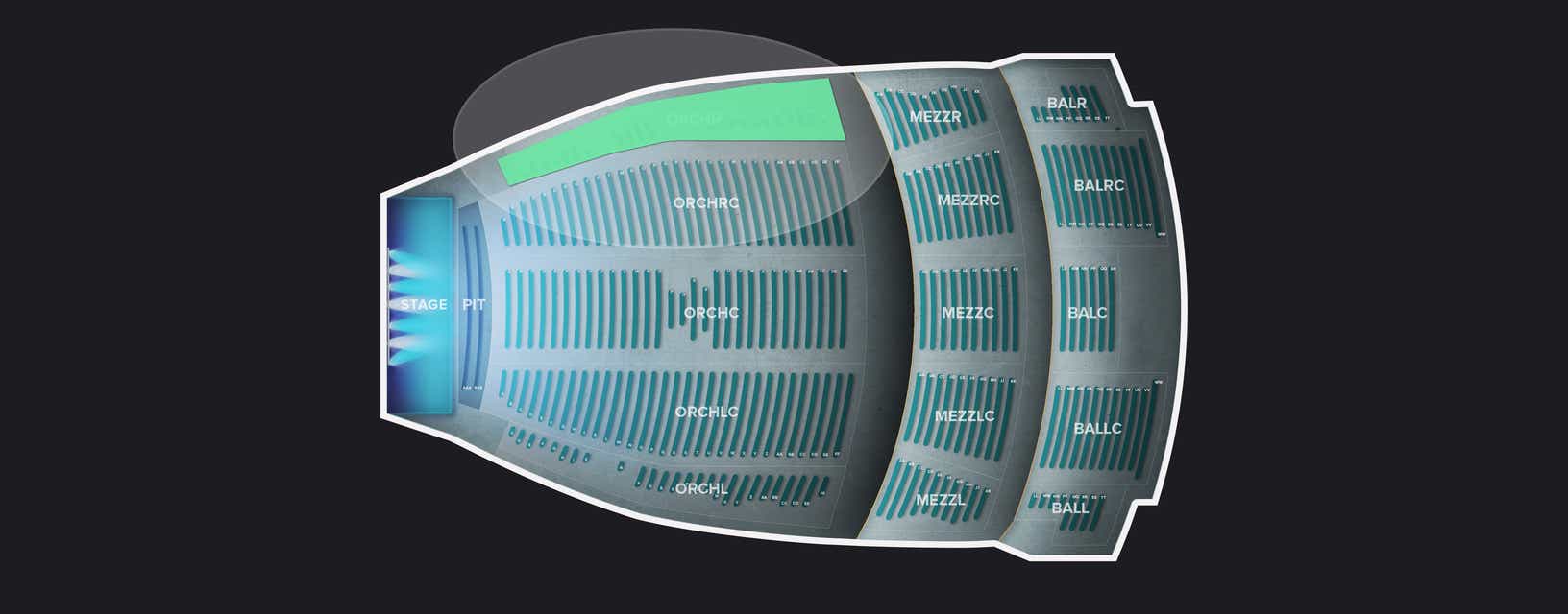 Seat view from Orchestra