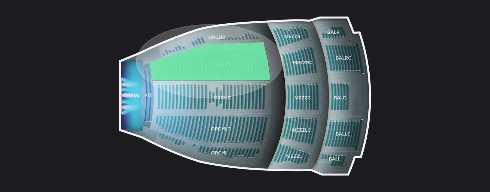 Seat view from Orchestra