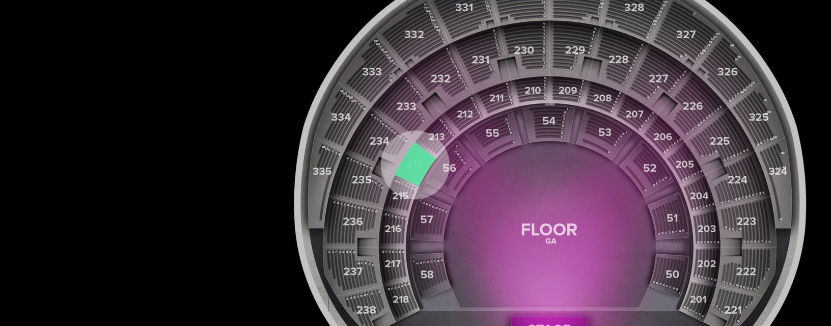Seat view from Section