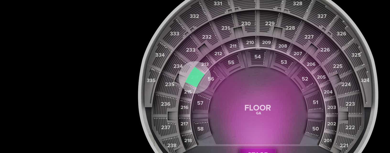 Seat view from Section