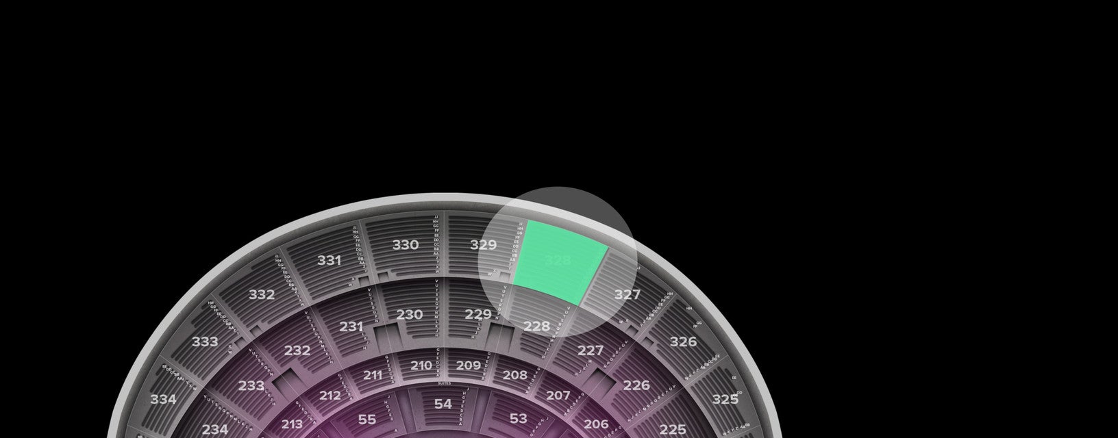 Seat view from Section