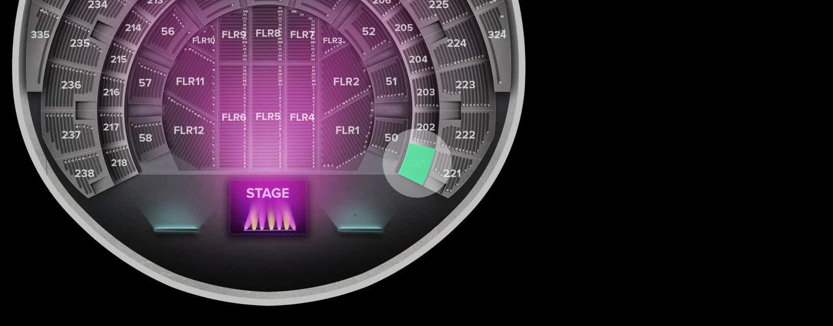 Seat view from Section