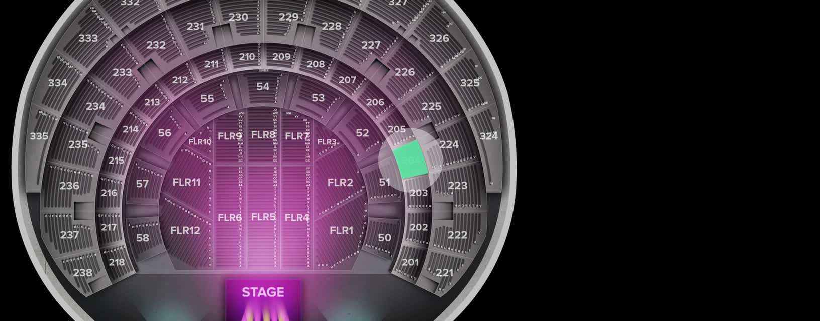 Seat view from Section