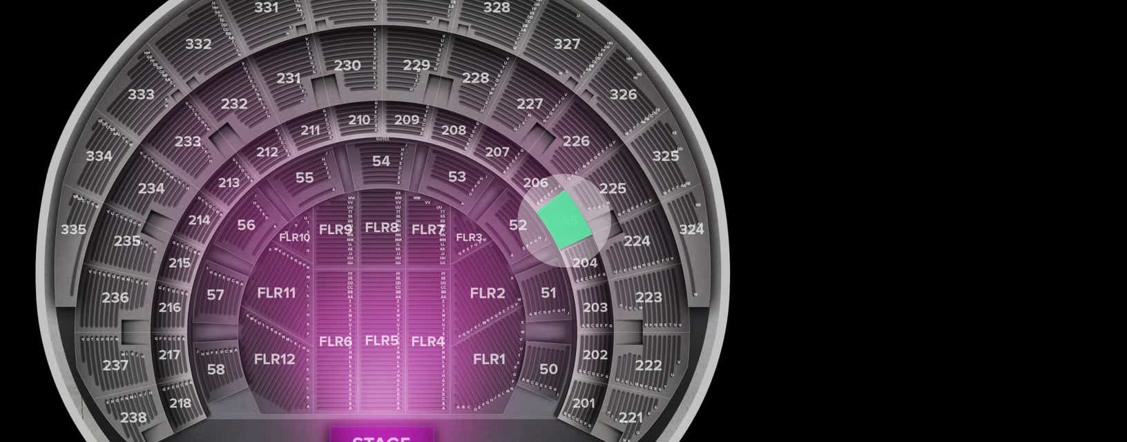 Seat view from Section