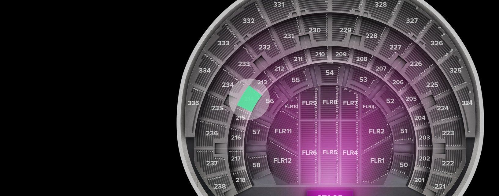 Seat view from Section