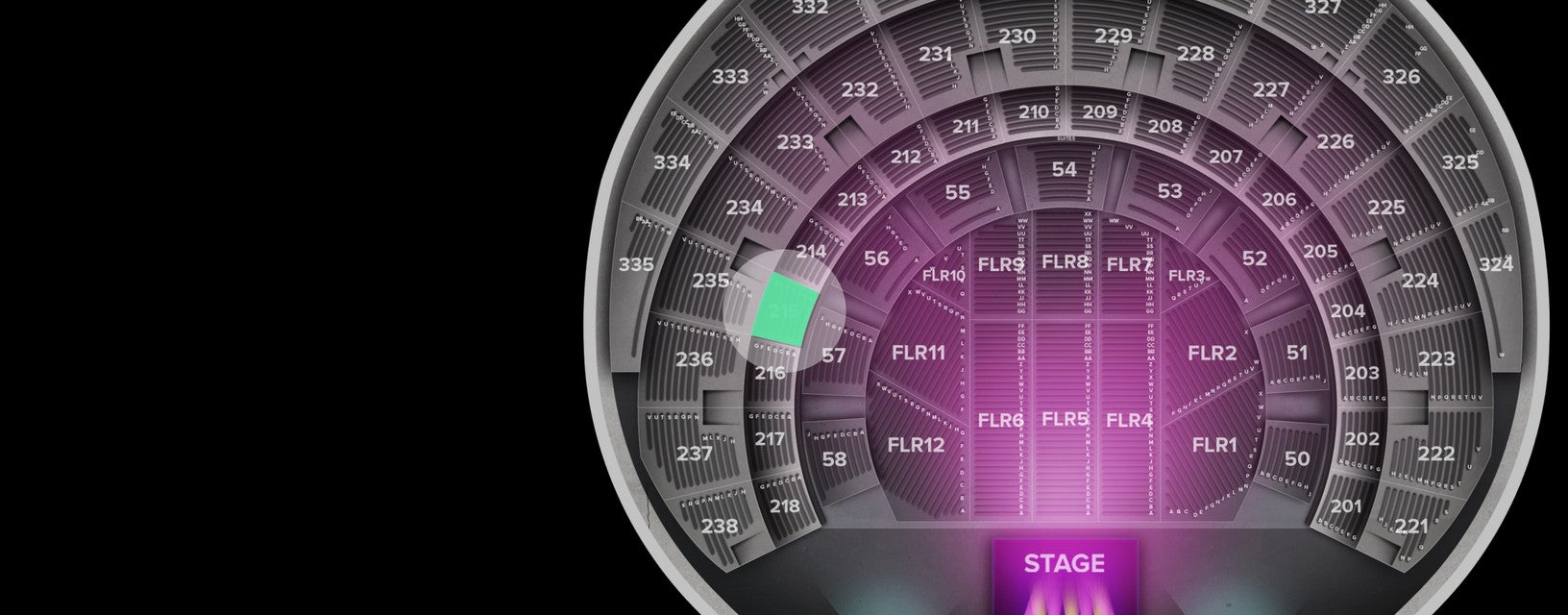 Seat view from Section