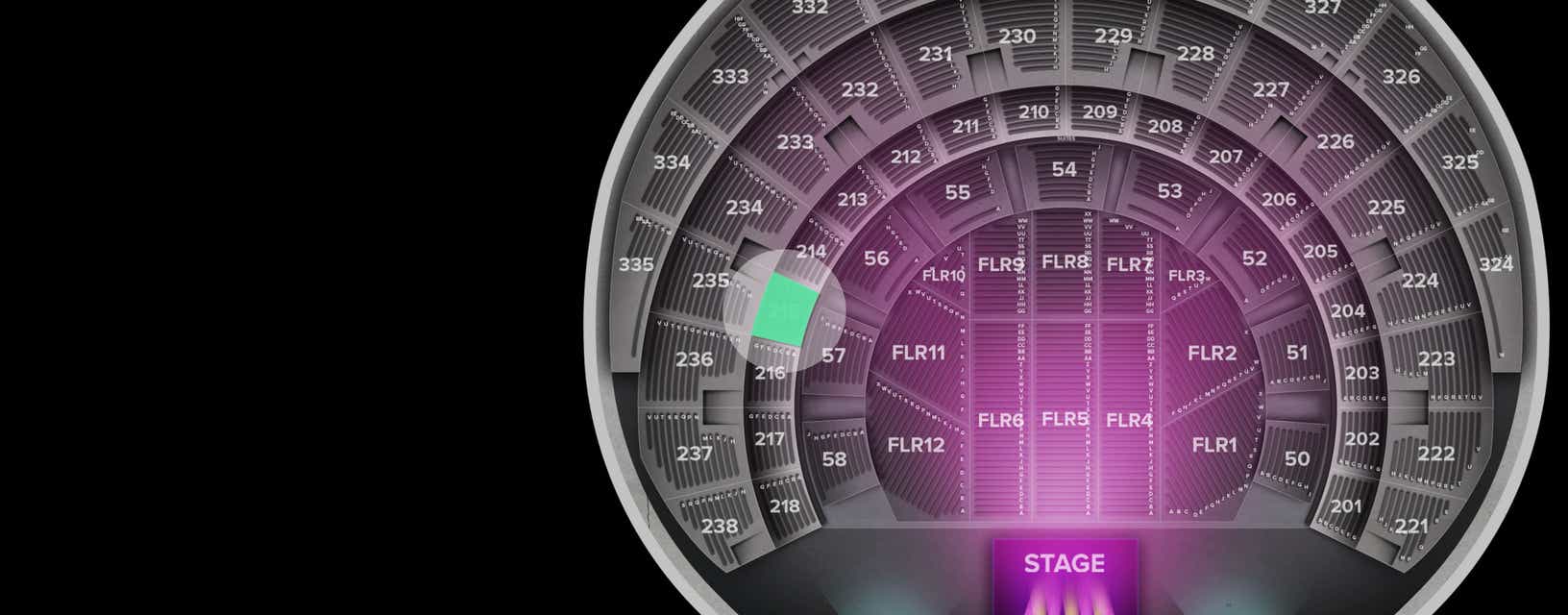 Seat view from Section