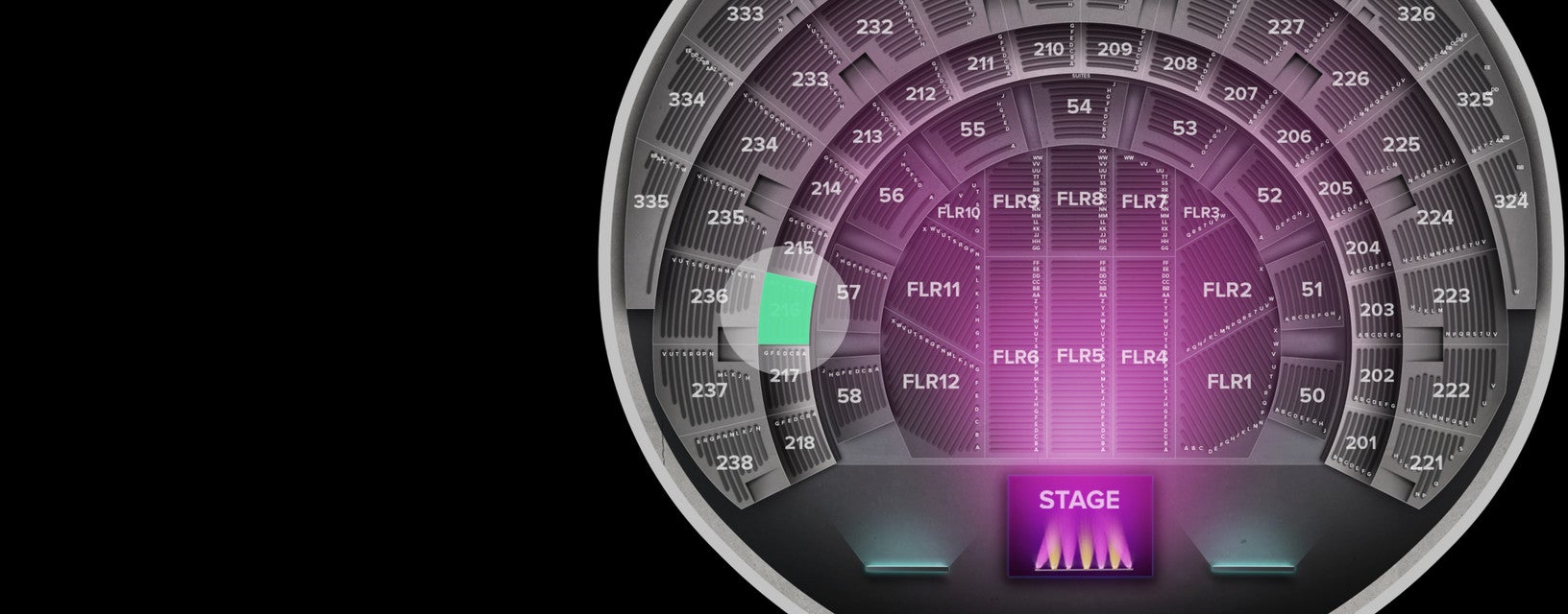 Seat view from Section